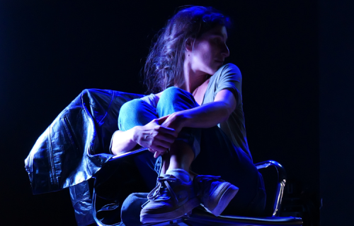 Photo de répétition du spectacle Chroniques d'une exploratrice